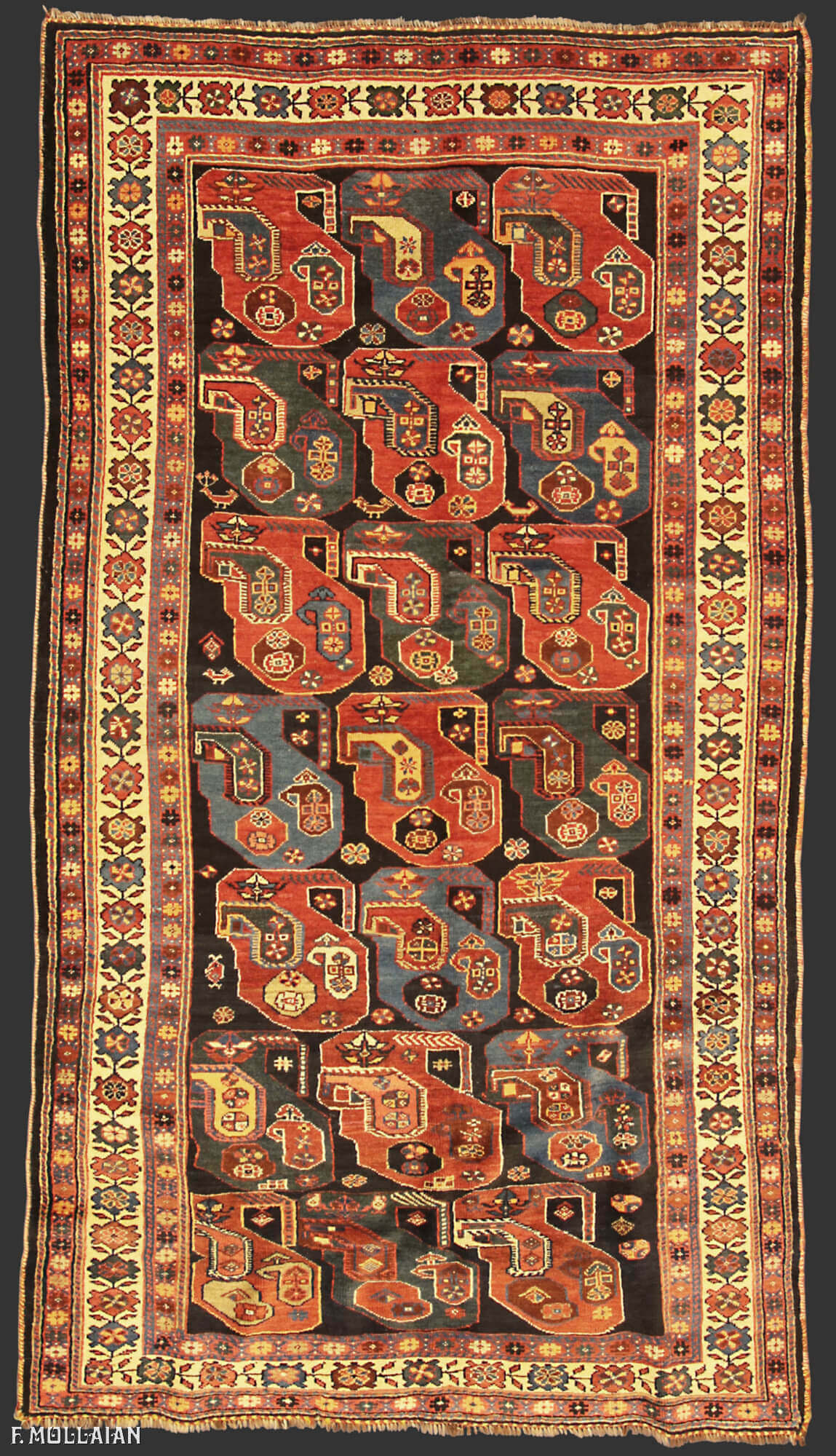 Tapis Persan Antique Khamse n°:66329050